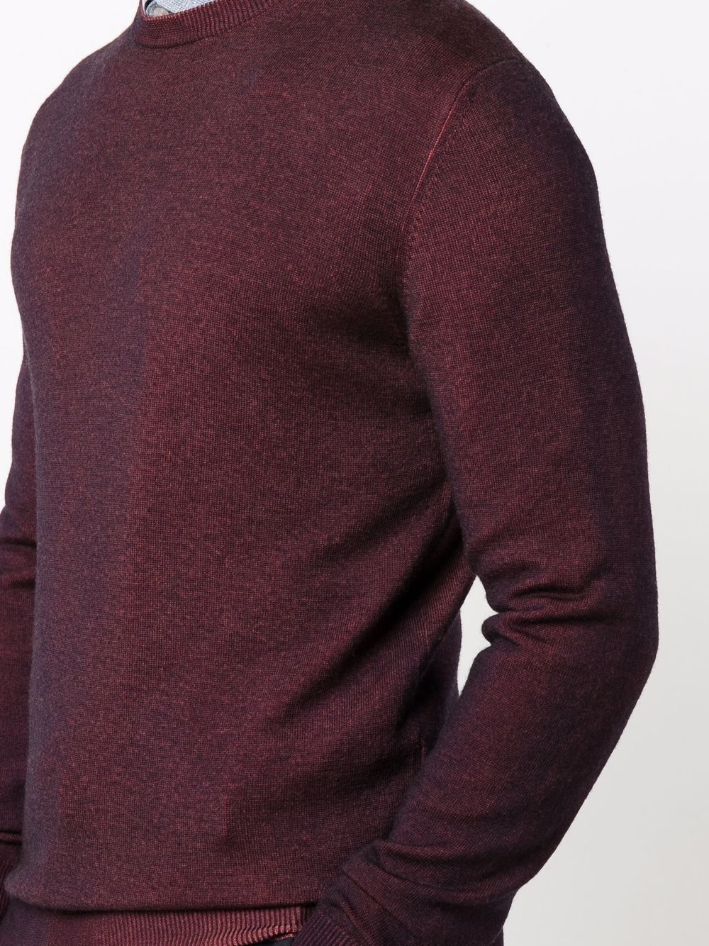 long-sleeved virgin wool jumper - 5