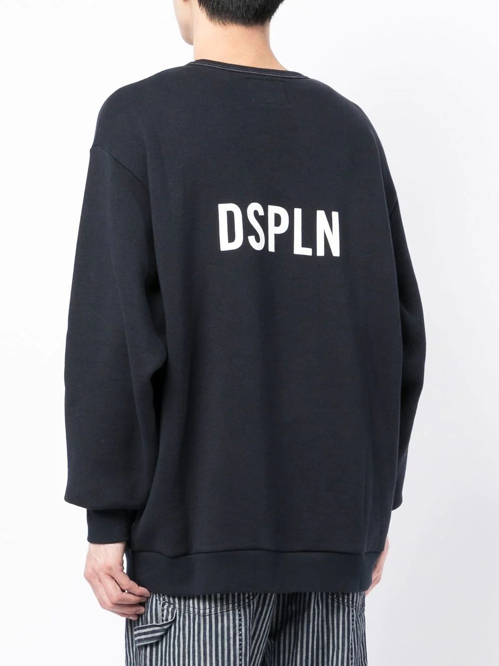 logo-print crew neck sweatshirt - 4