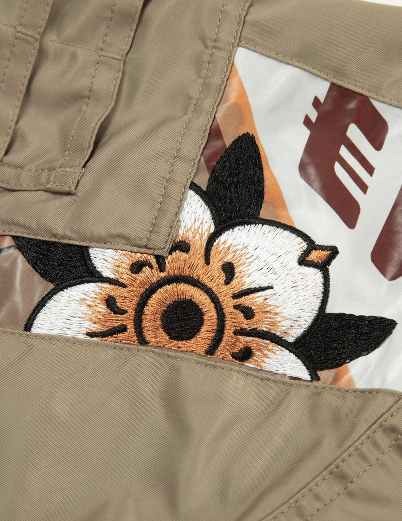 "VIRTUAL VACATION" DAICOCK PRINT LOOSE FIT BOMBER JACKET 14