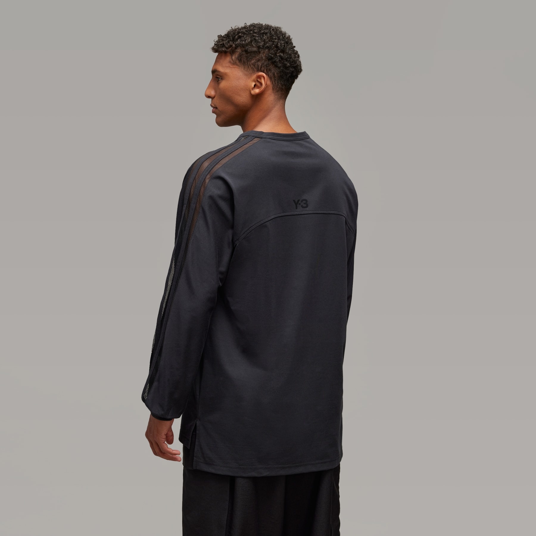 Y-3 Mesh Stripes Long Sleeve Tee - 3