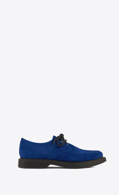 SAINT LAURENT teddy derbies in suede outlook