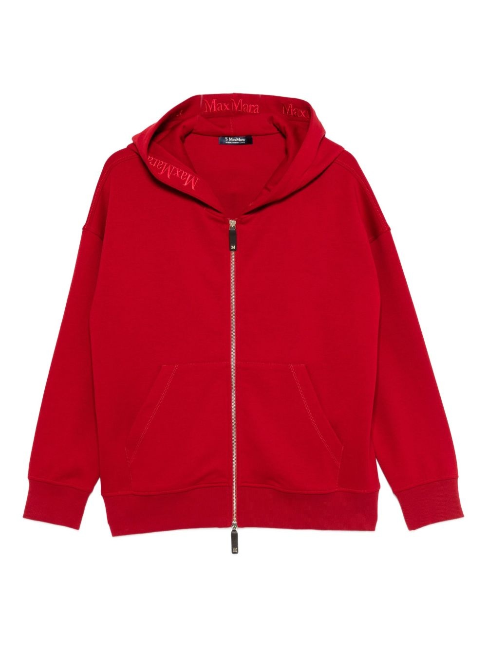 Siena embroidered zip-up hoodie - 1