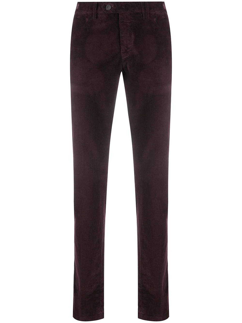 corduroy straight-leg trousers - 1