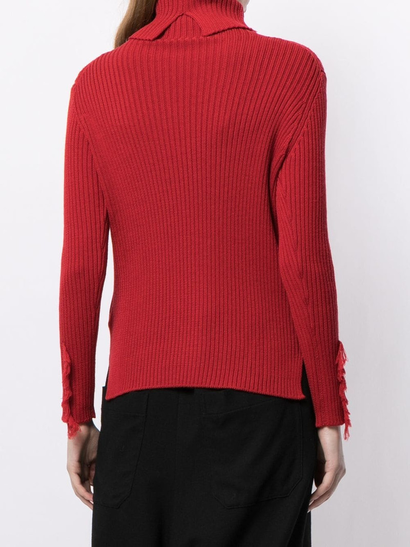 fringed ribbed jumper 4