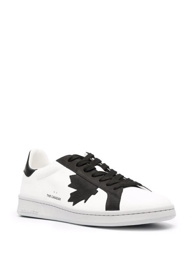 DSQUARED2 maple leaf low-top sneakers outlook