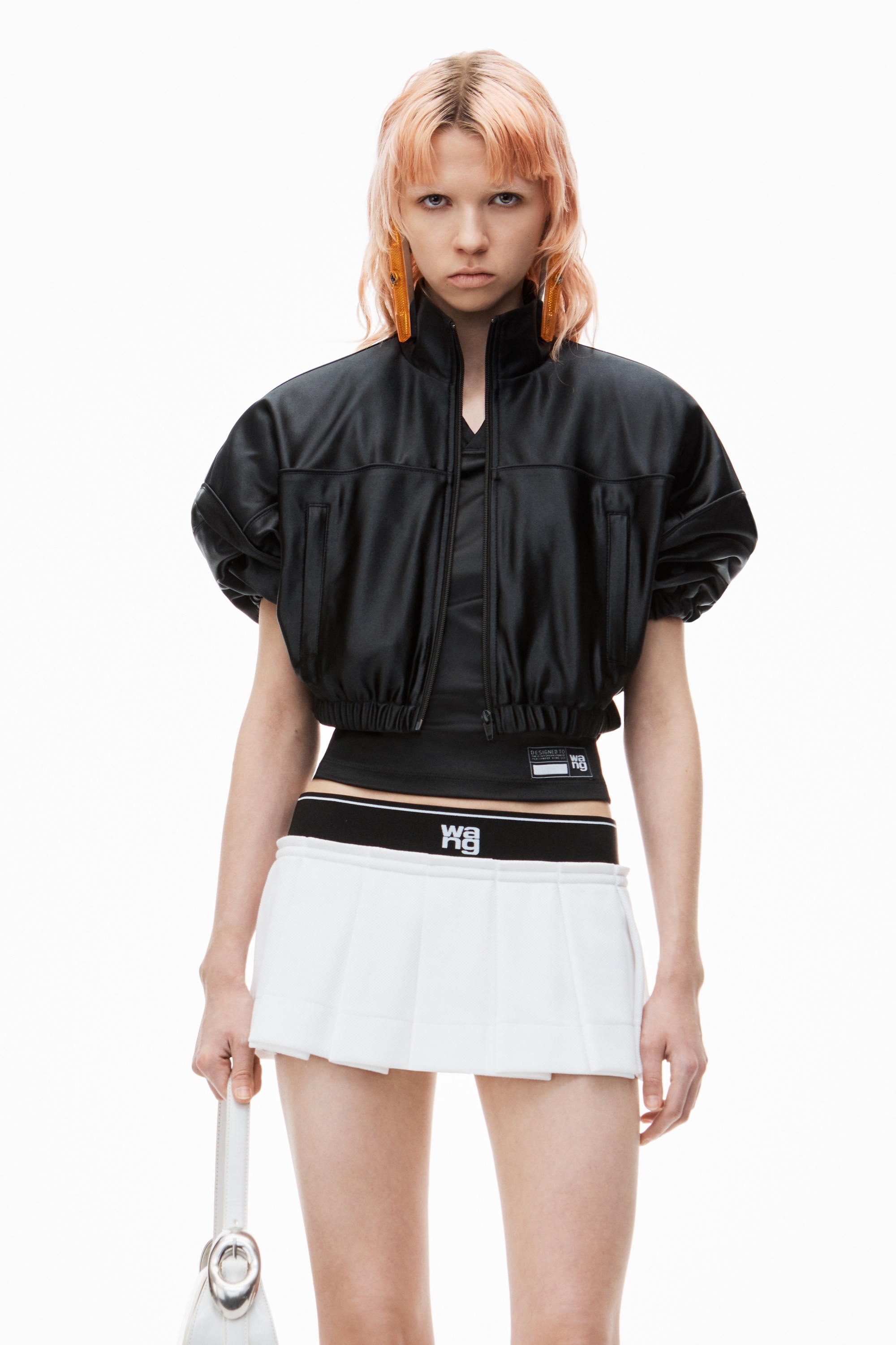 Logo Cheerleader Mini Skirt in pique - 5