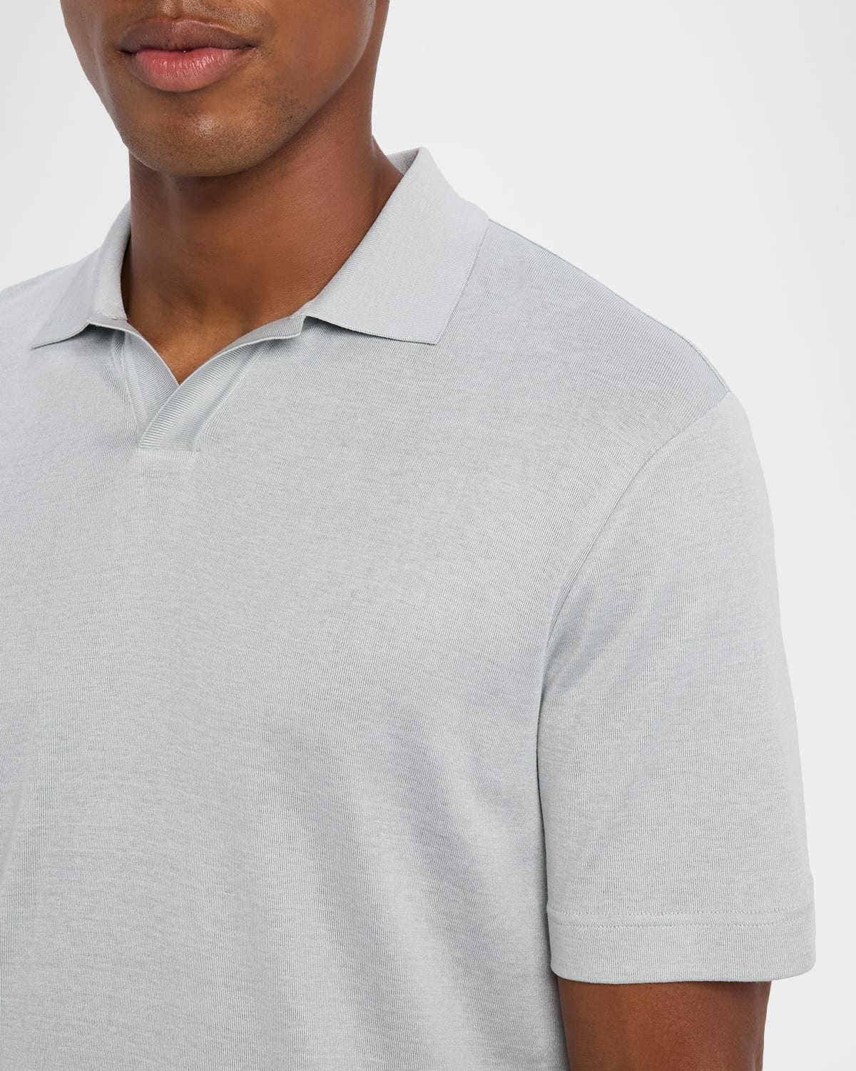 Men's Mazzorbo Silk and Cotton Polo Shirt - 5