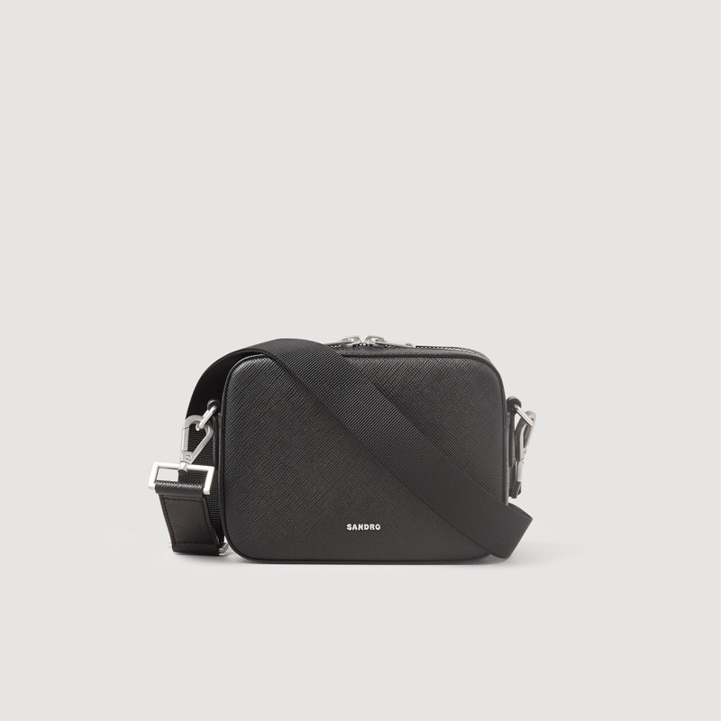 Sandro SMALL RECONSTITUTED LEATHER BAG outlook