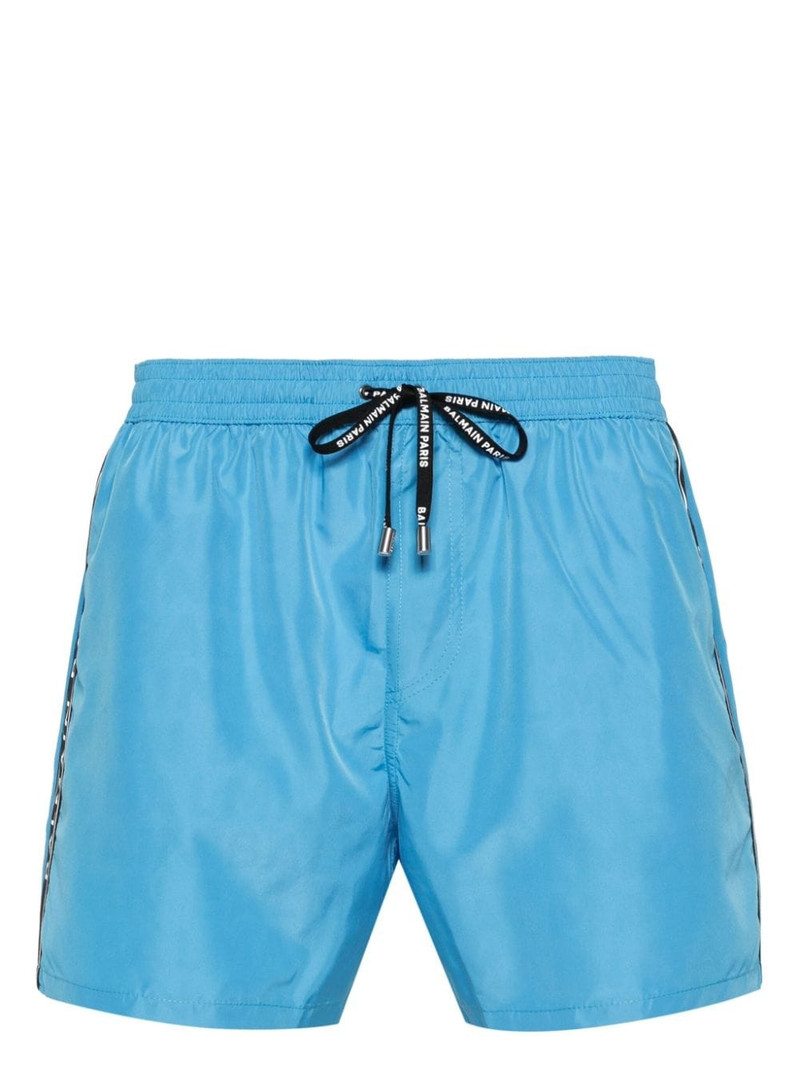 logo-print swim shorts 1