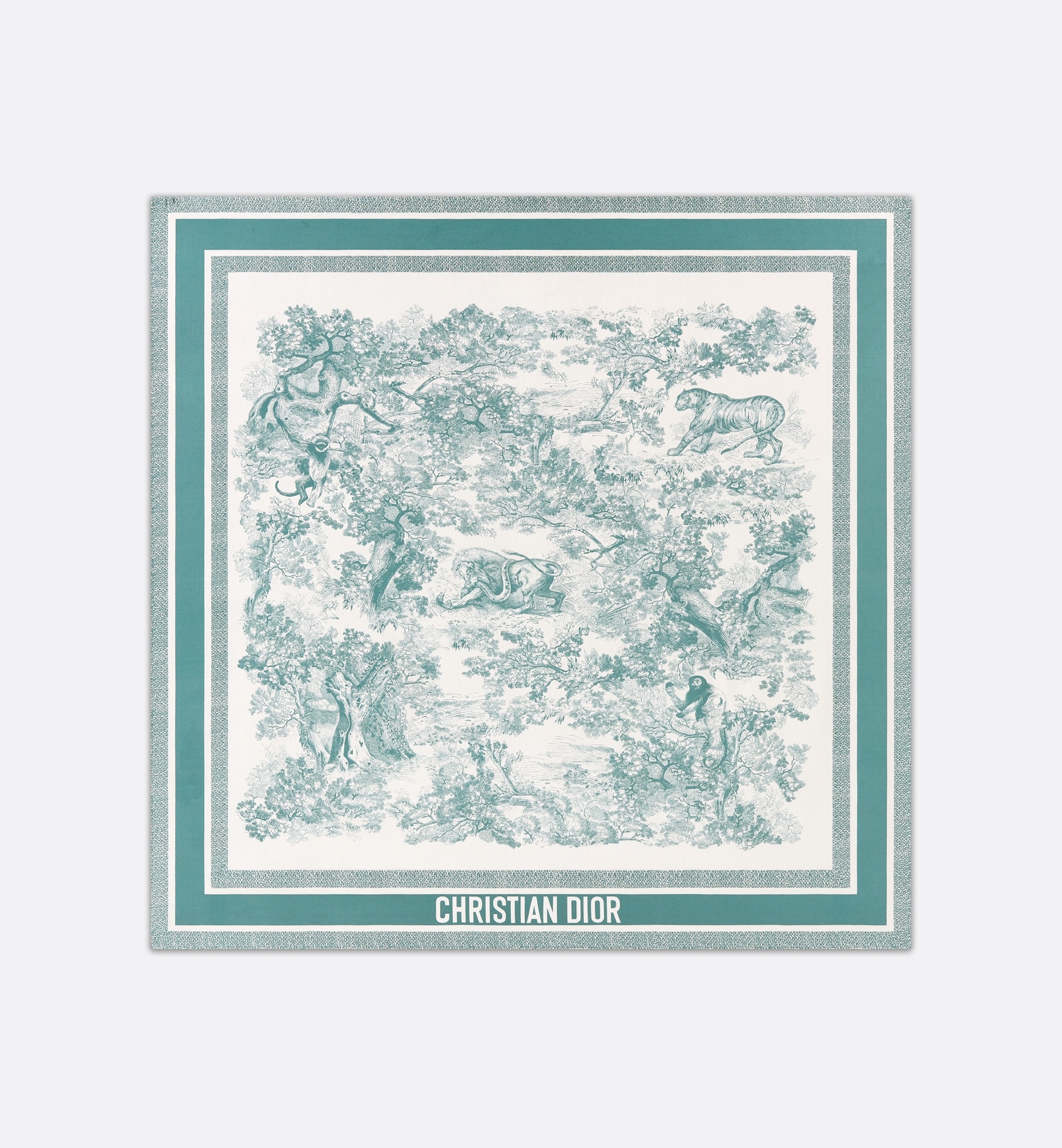 Dioriviera Toile de Jouy Sauvage 90 Square Scarf - 1