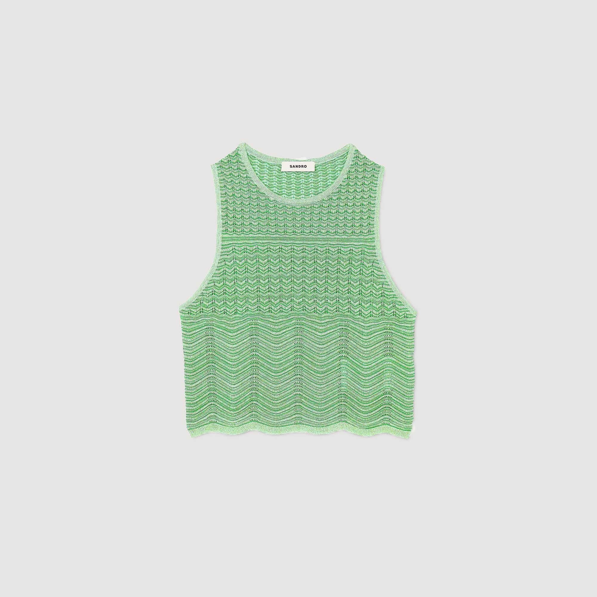 DECORATIVE KNIT TOP - 6