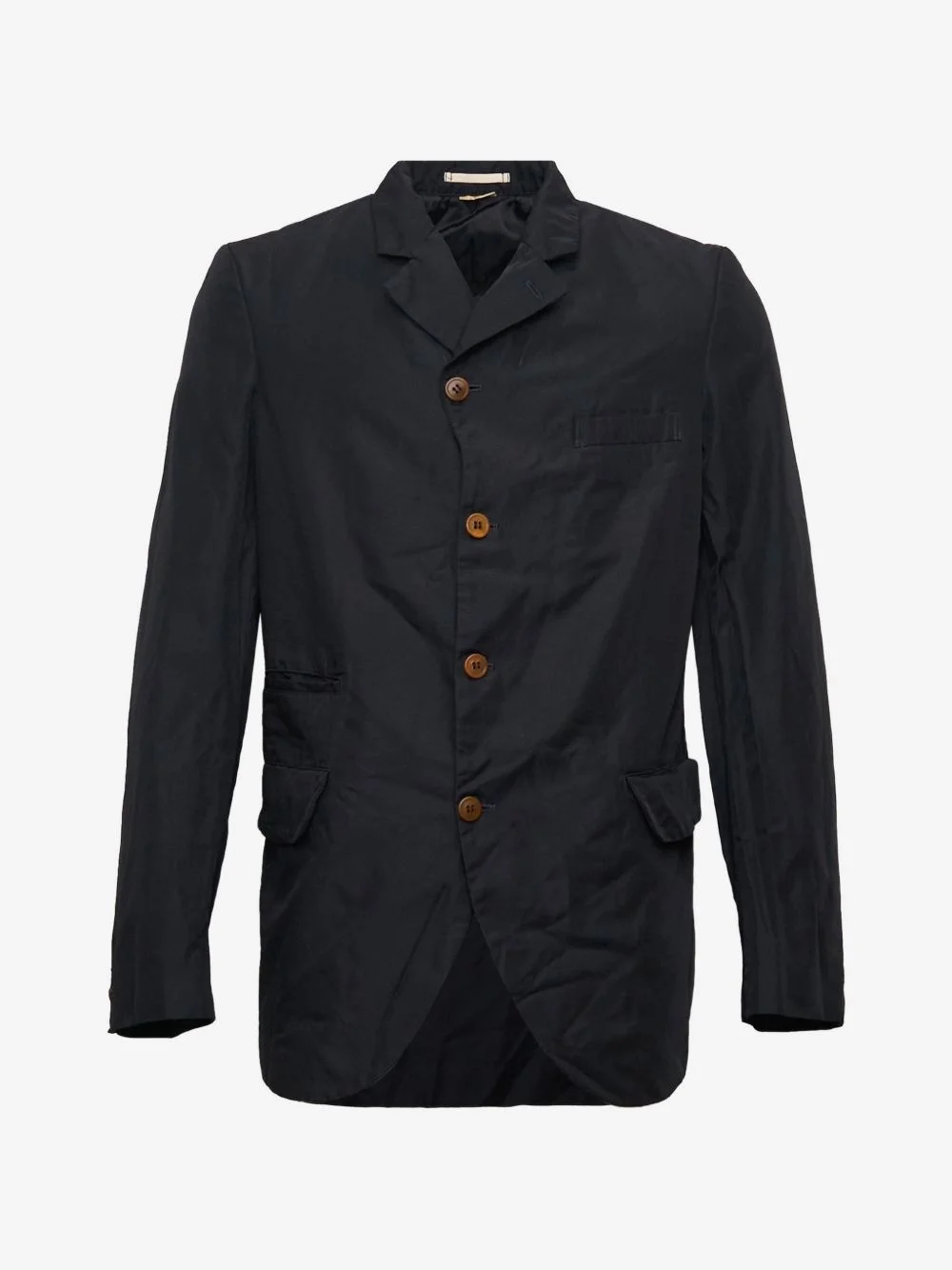 garment-dyed single-breasted jacket - 1