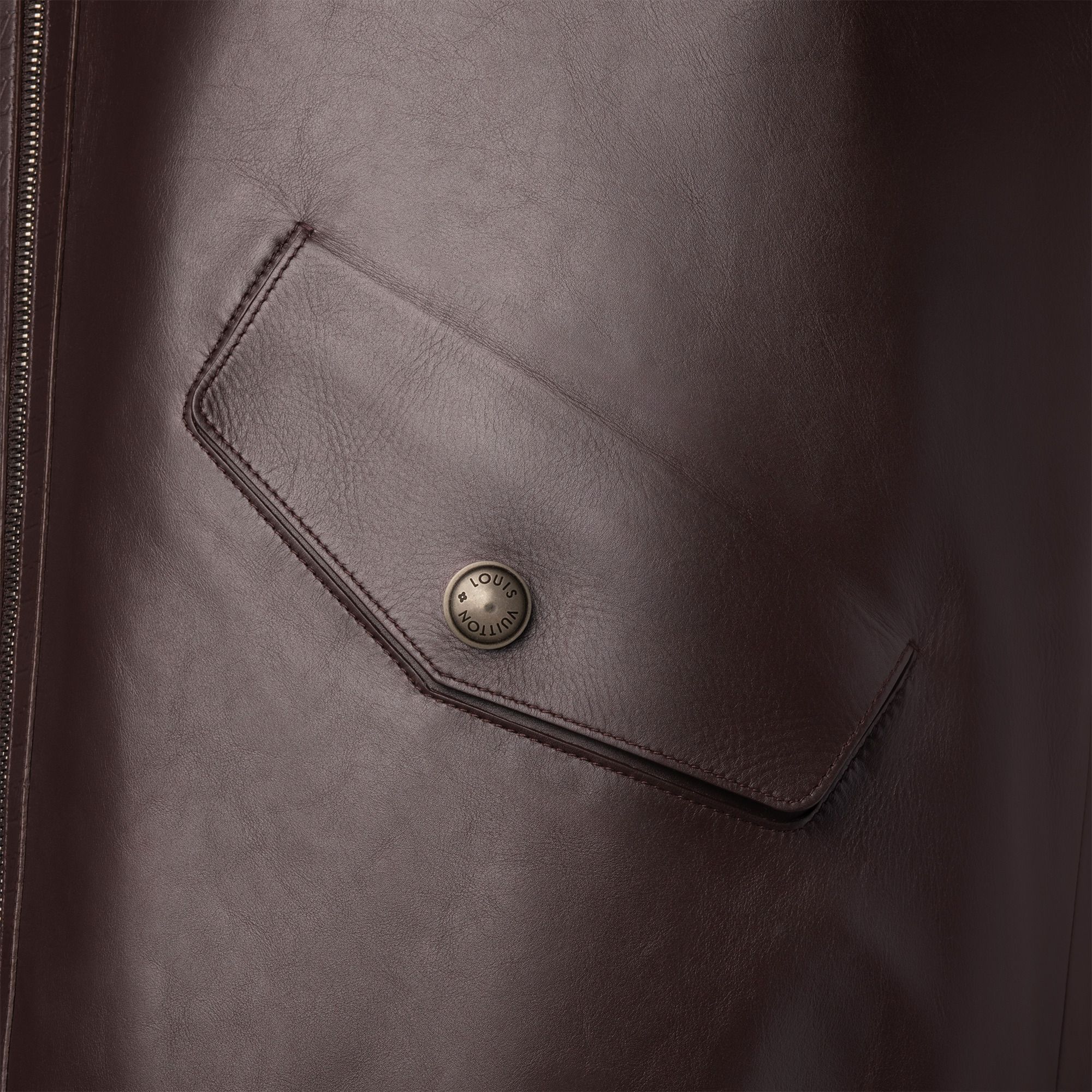 Elegant Leather Bomber - 3