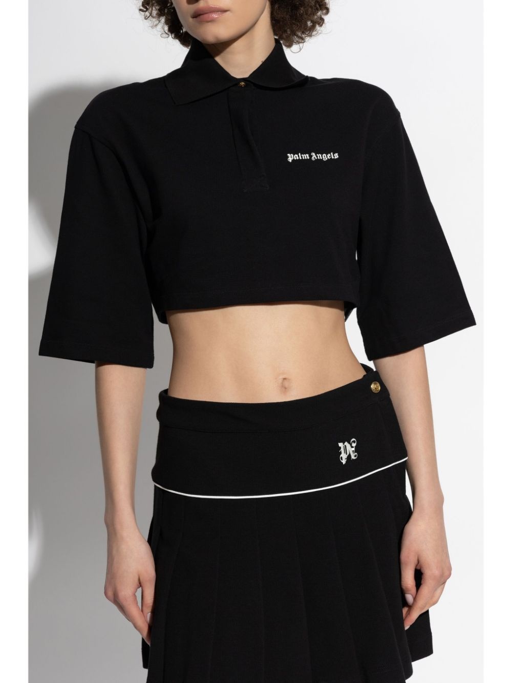 cropped polo shirt - 3