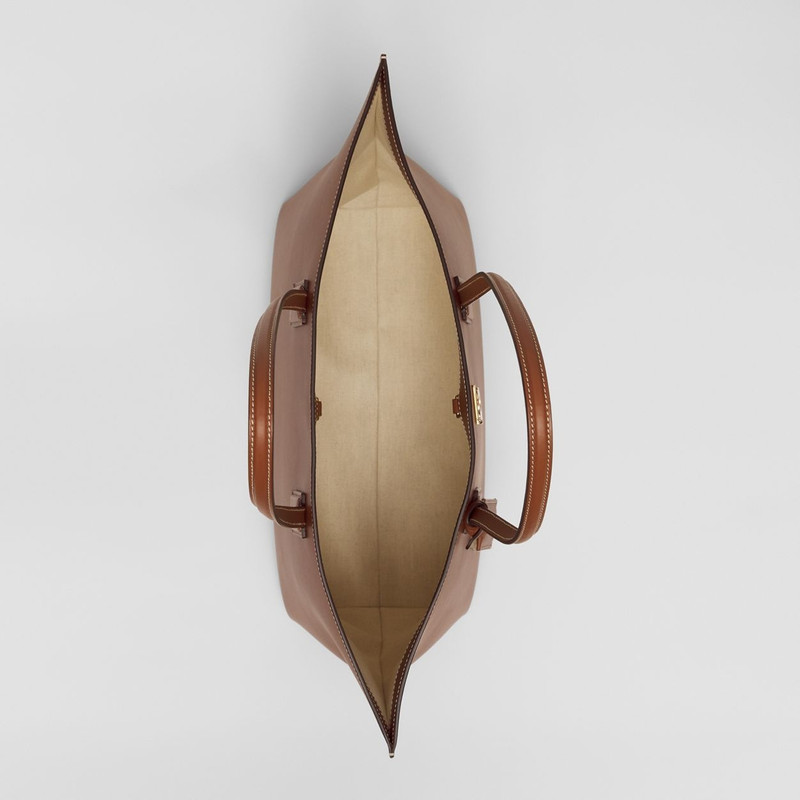 Medium Monogram Motif Leather Tote 5