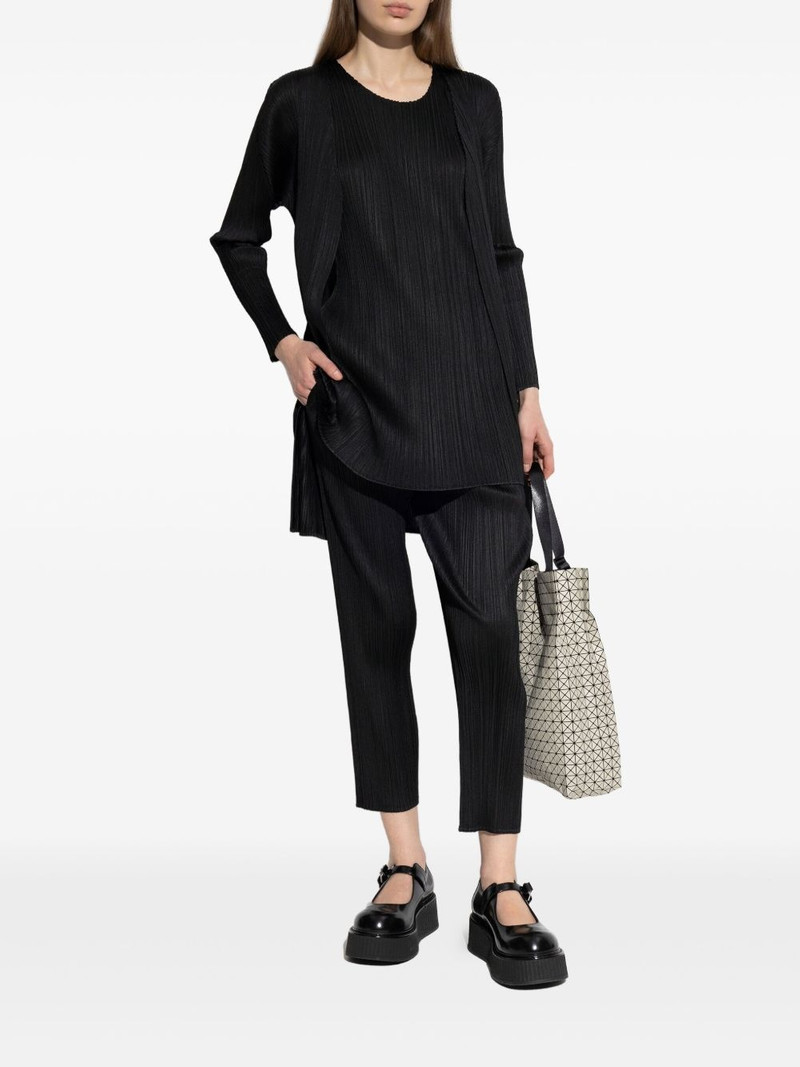Pleats Please Issey Miyake pleated coat outlook