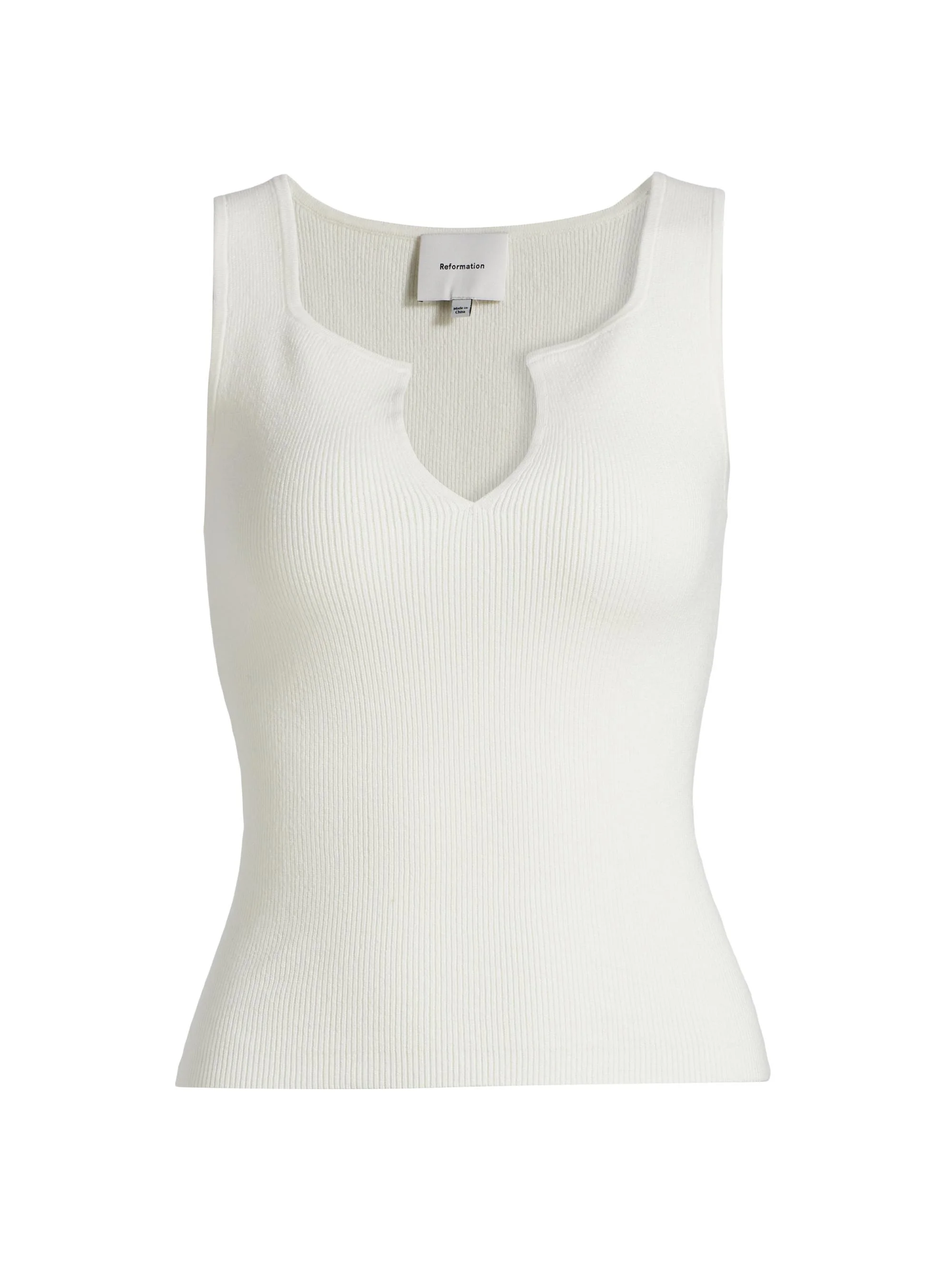 Women's Rylie Cotton Sweater Tank - Fior Di Latte - 1