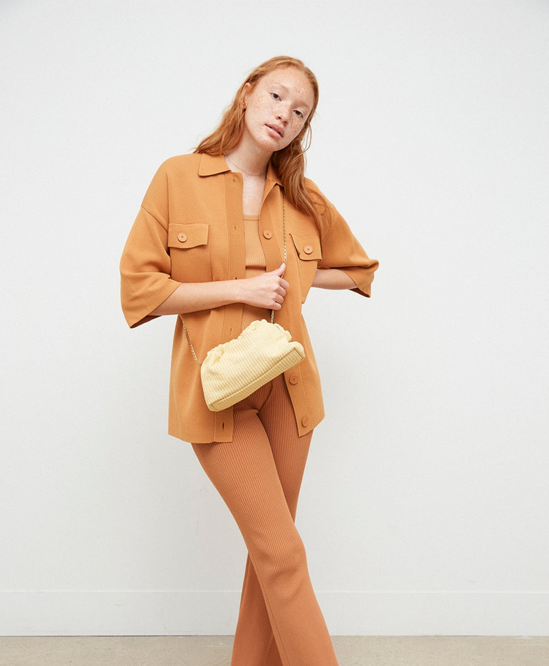 Mansur Gavriel CHAIN MINI CLOUD CLUTCH outlook