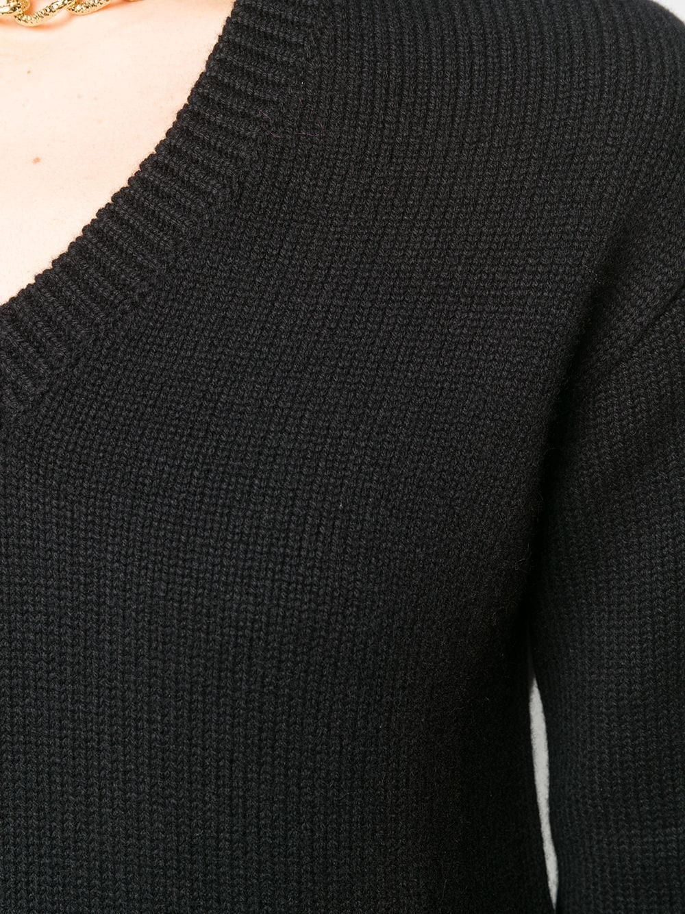 V-neck cashmere jumper - 5