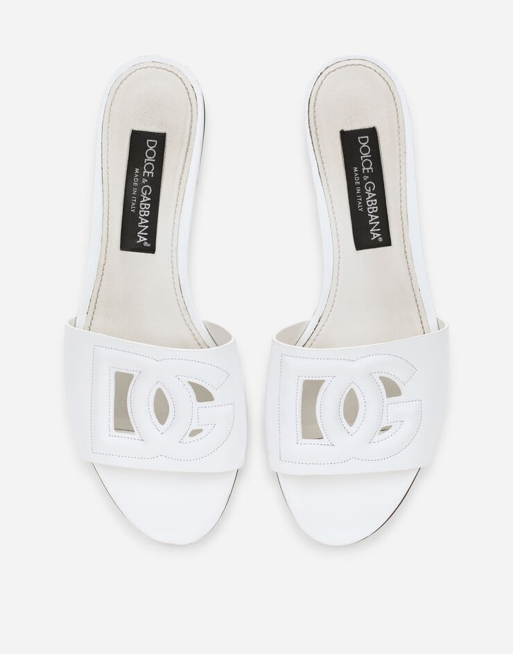 Dolce & Gabbana Calfskin sliders with DG logo | REVERSIBLE