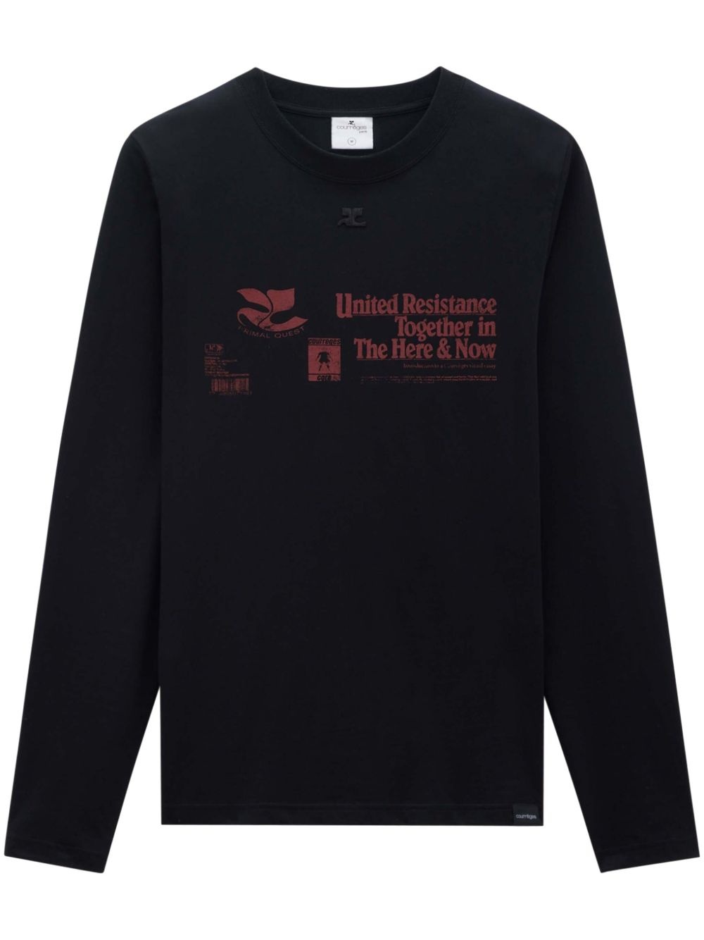 logo-appliqué sweatshirt - 1