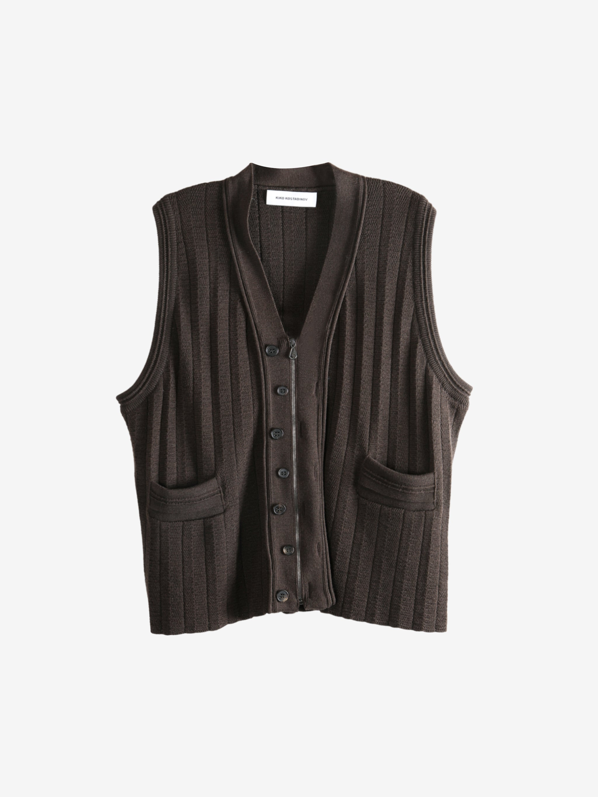KIKO KOSTADINOV - Men Fitz Knit Vest - 5