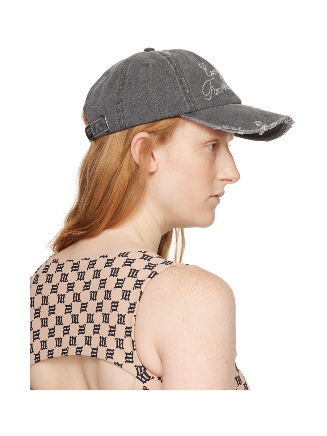Black Angel Denim Cap - 3