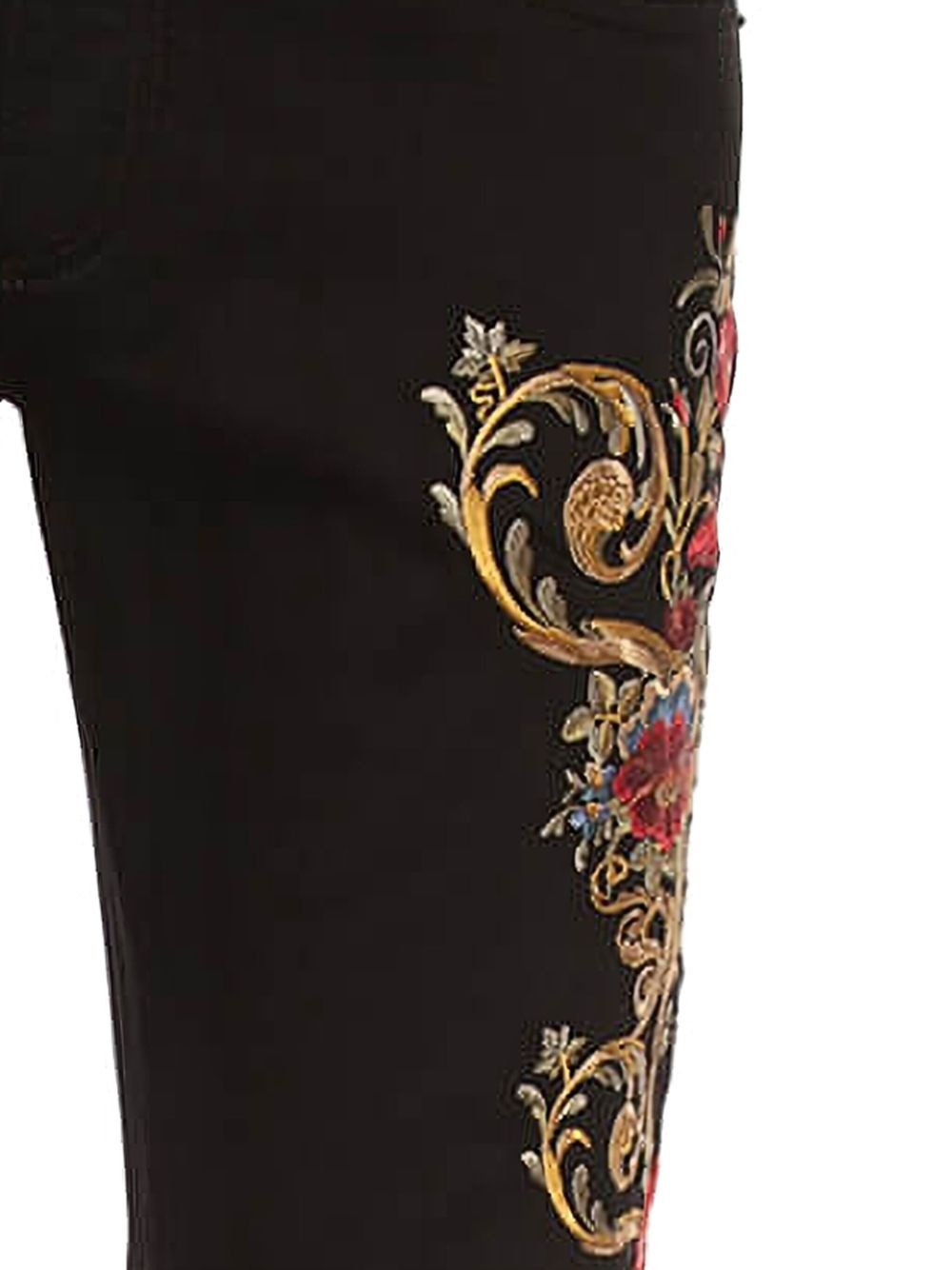 floral-baroque jeans - 2