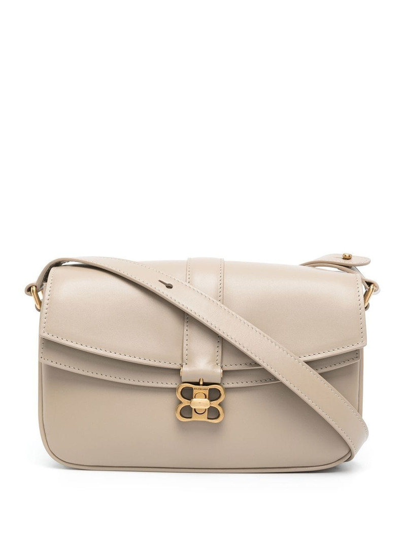 logo-plaque shoulder bag 1