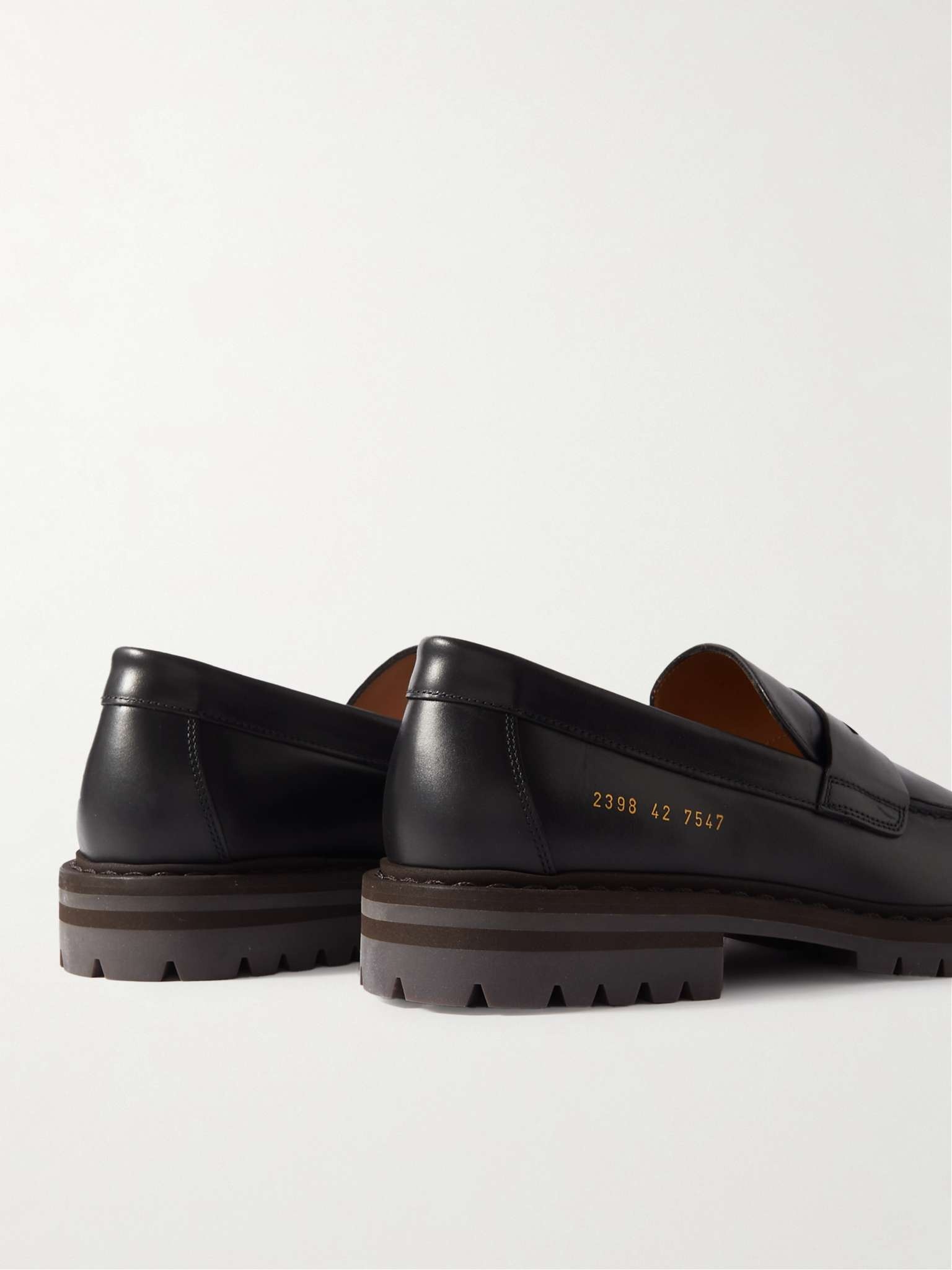 Leather Penny Loafers - 5