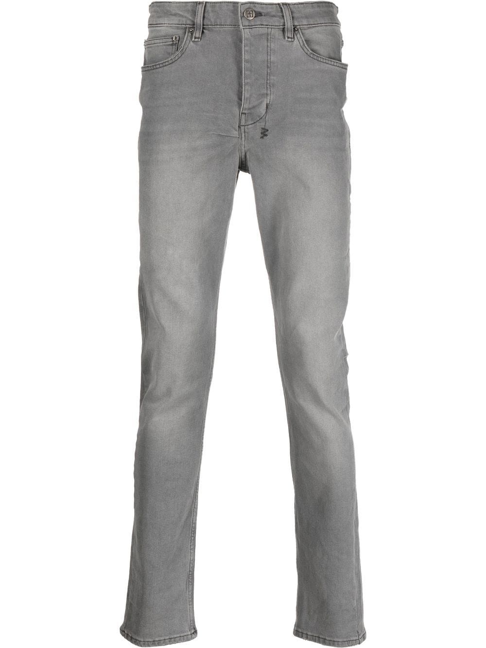 mid-rise stonewashed jeans - 1