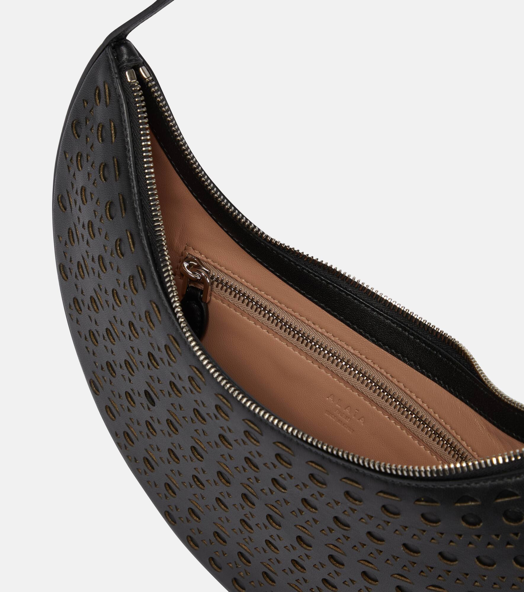 Demi-Lune Small leather shoulder bag - 3