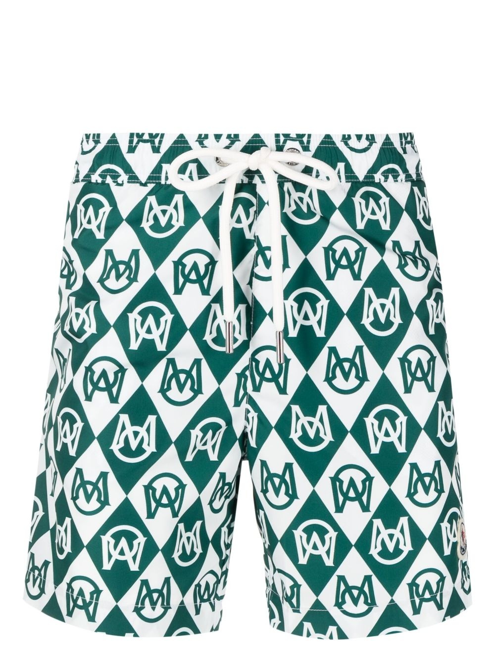 monogram-print swim shorts - 1