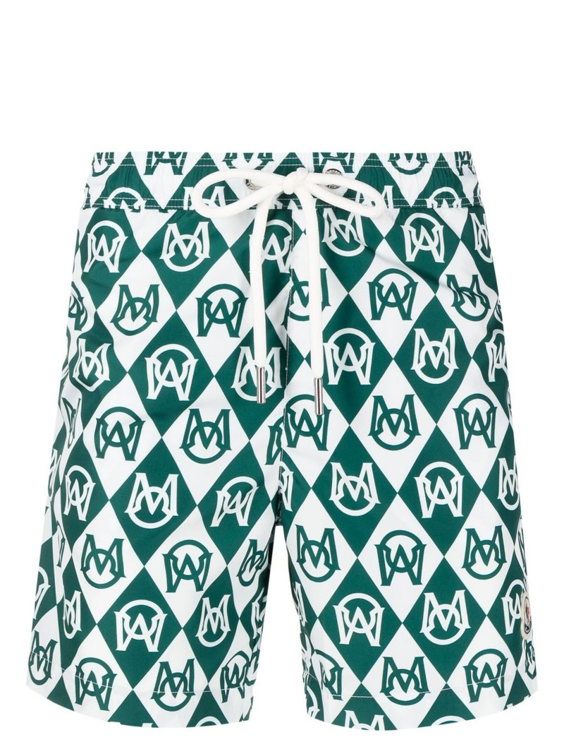 monogram-print swim shorts 1