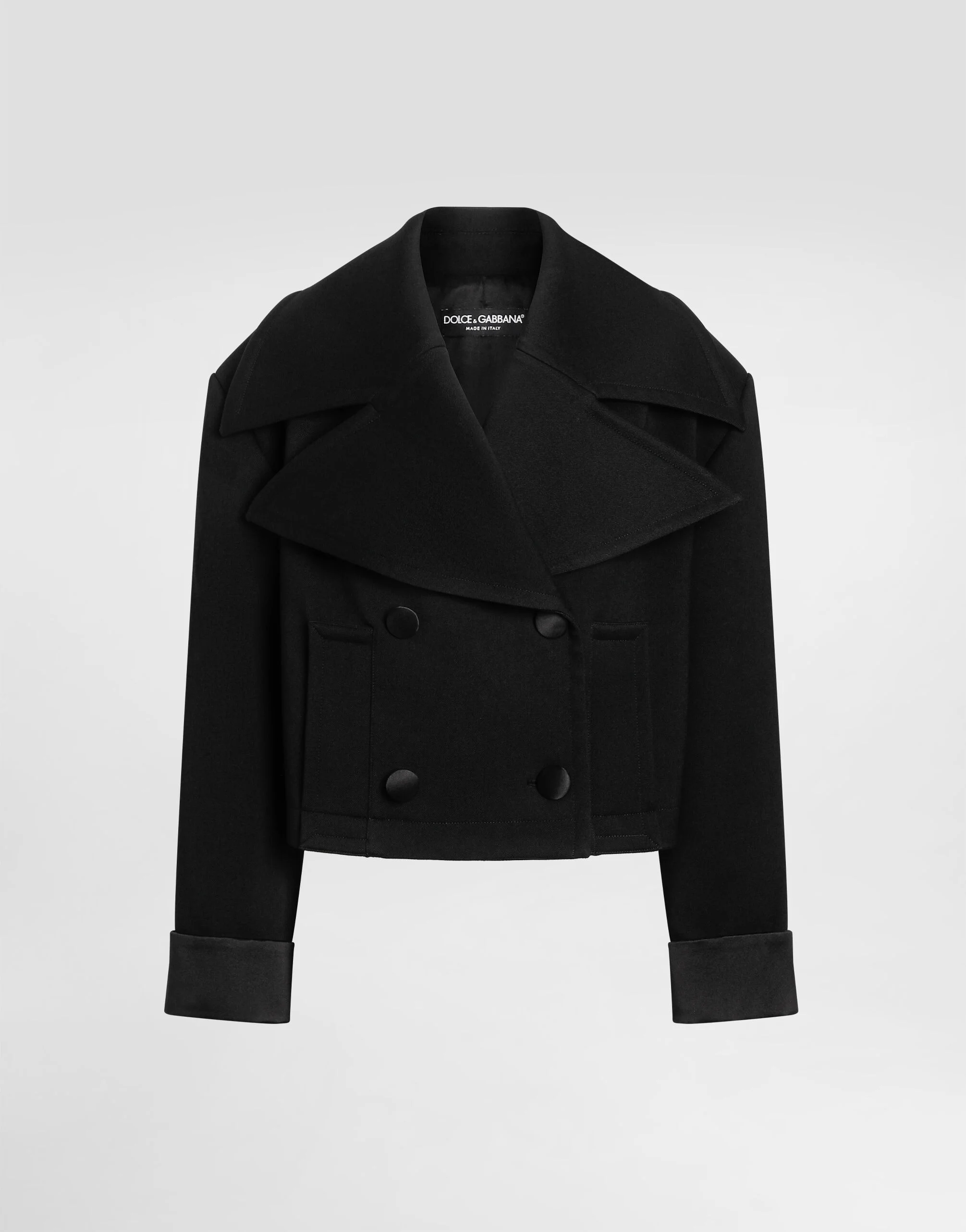 Double-breasted wool jacket - 1