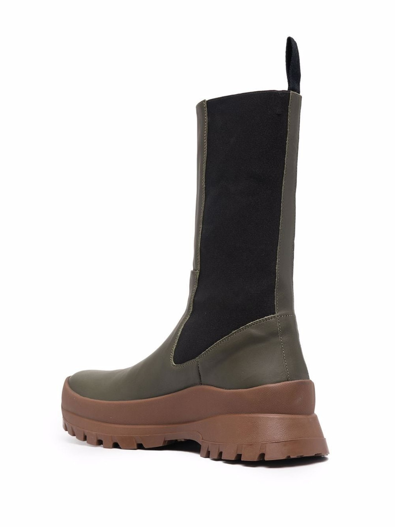 knee-length leather boots 3