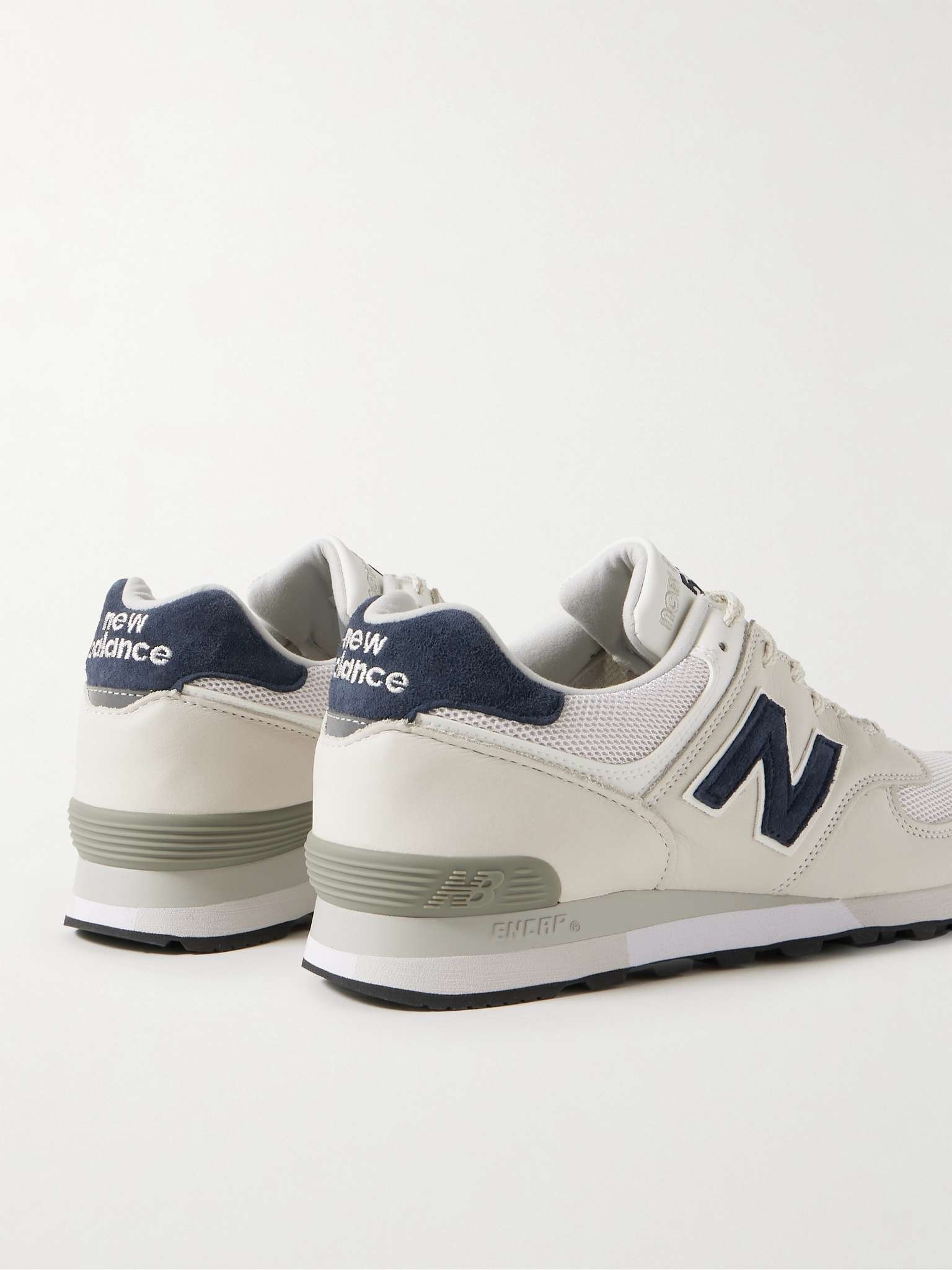 New Balance 576 Suede Trimmed Leather and Mesh Sneakers REVERSIBLE