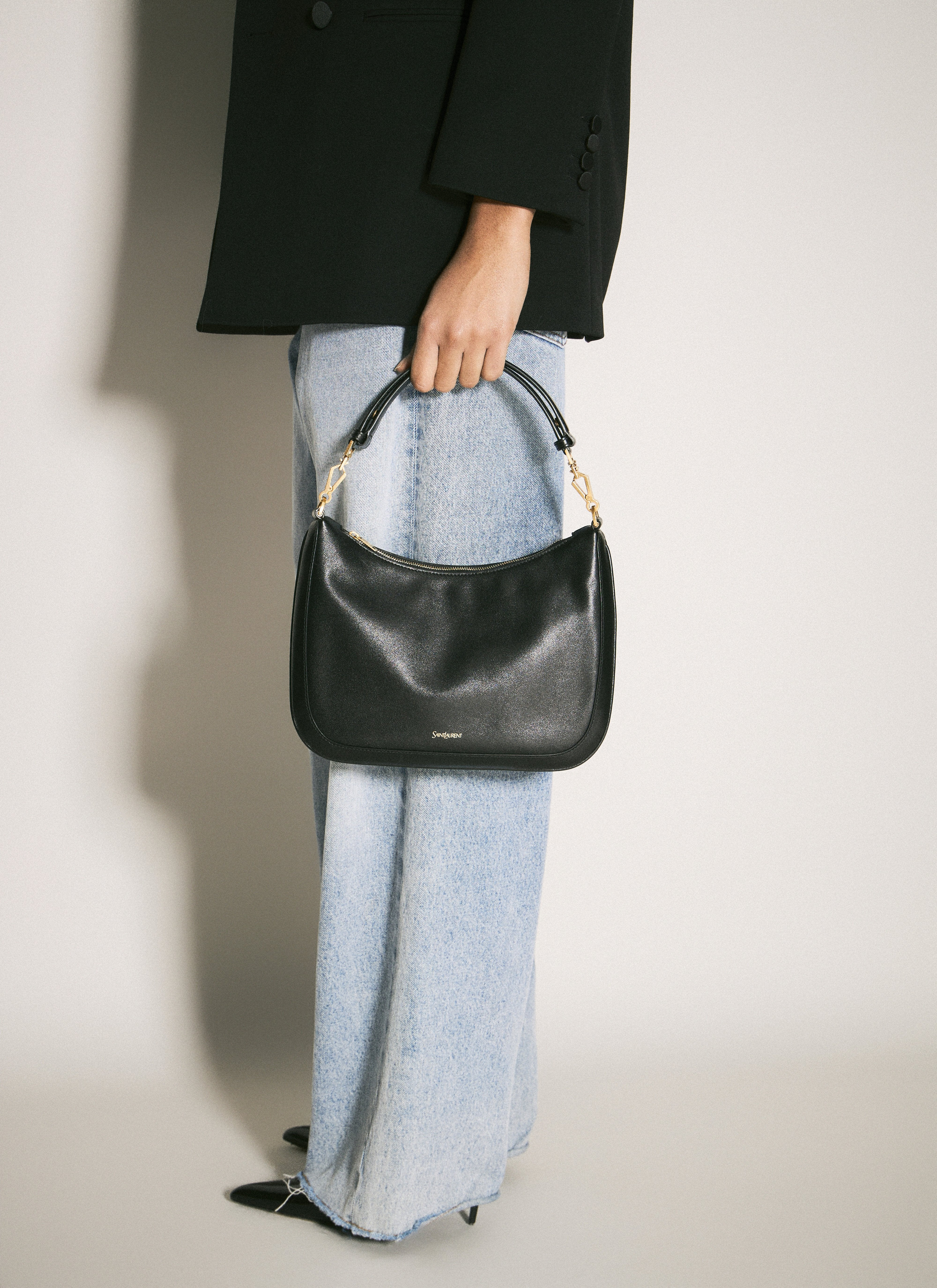 Saint Laurent Women Logo Print Shoulder Bag - 4