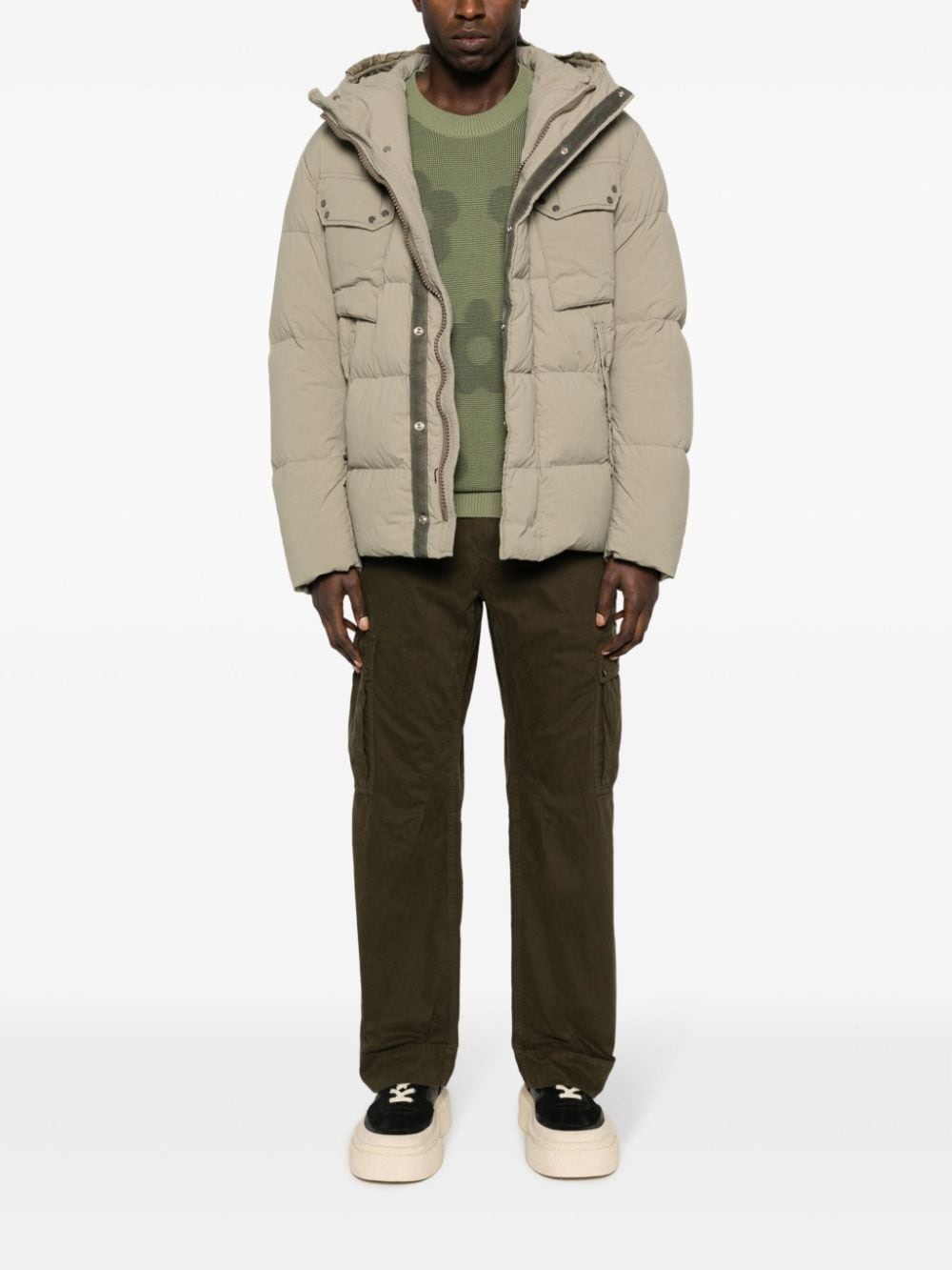 hooded down puffer jacket - 2