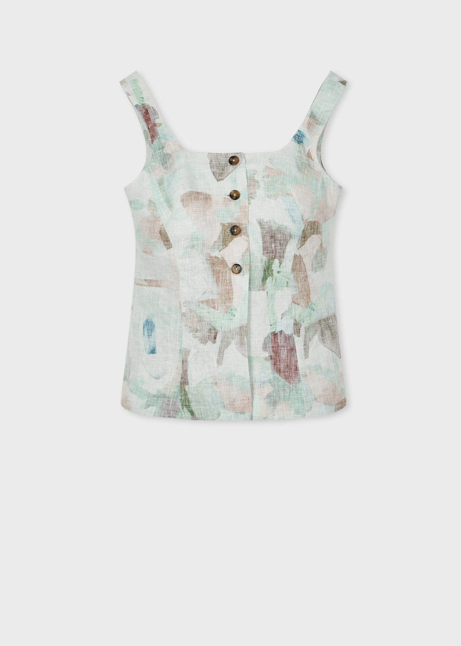 Women's 'Floral Paint Studies' Three-Piece Linen Suit - 5