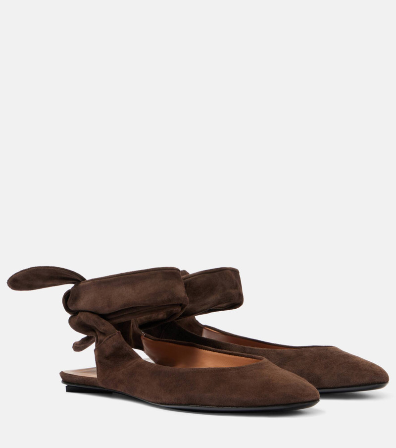 Cloe suede slingback 플랫 - 1