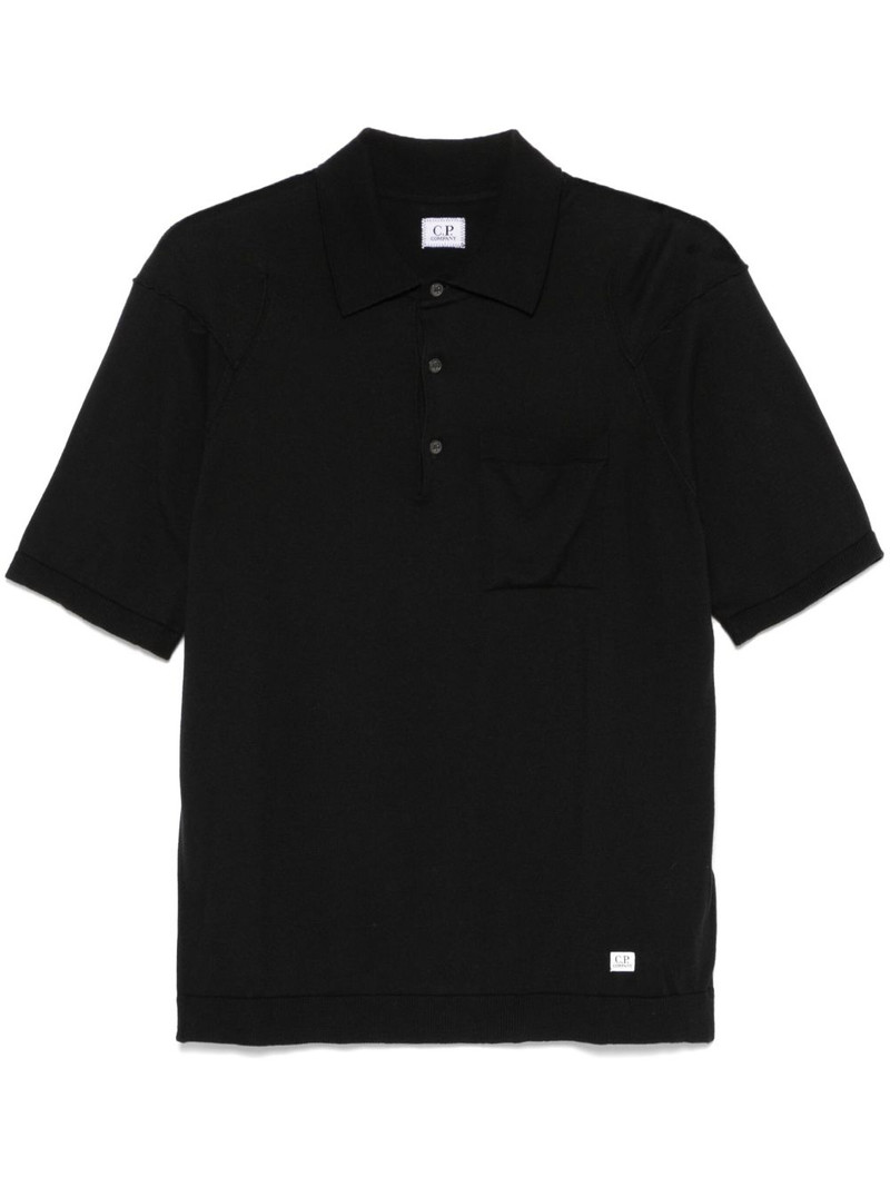 logo-patch polo shirt 1