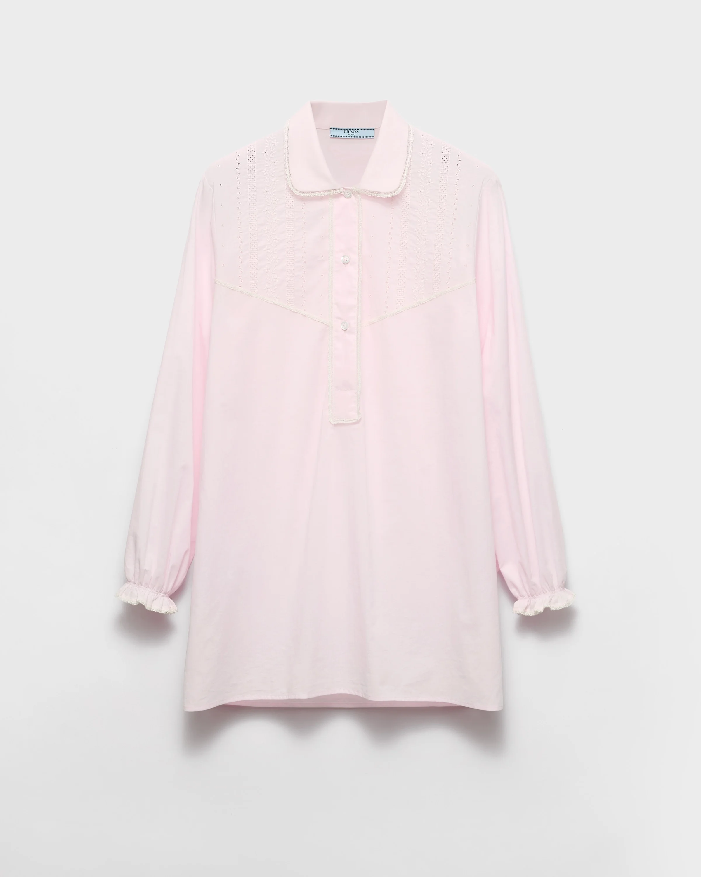 Embroidered batiste shirt - 1