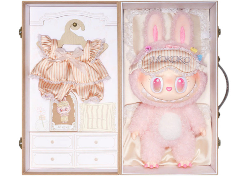 POP MART Pop Mart Labubu Mokoko Wake Up Spring Vinyl Plush Doll outlook