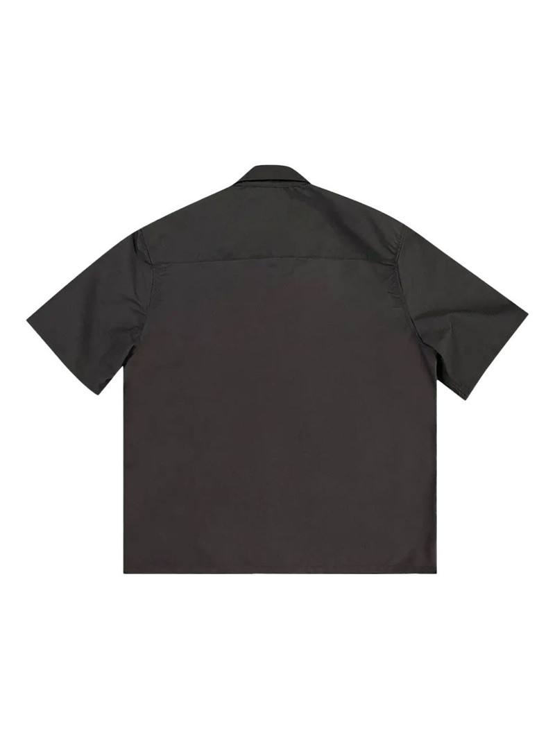 Chrome Hearts zip-up leather-pockets shirt outlook