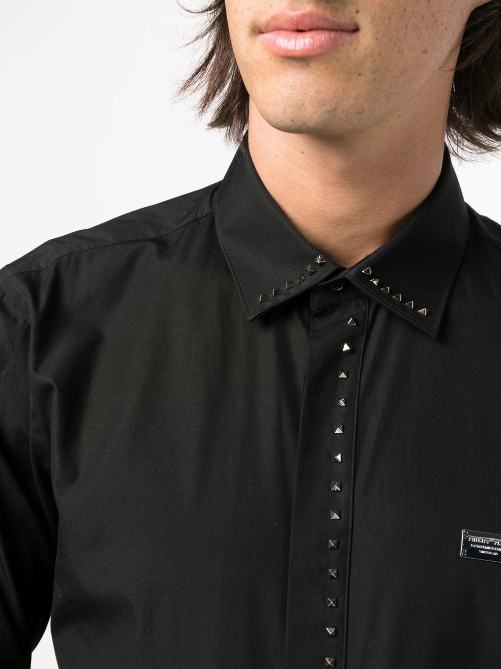 stud-detail shirt - 5