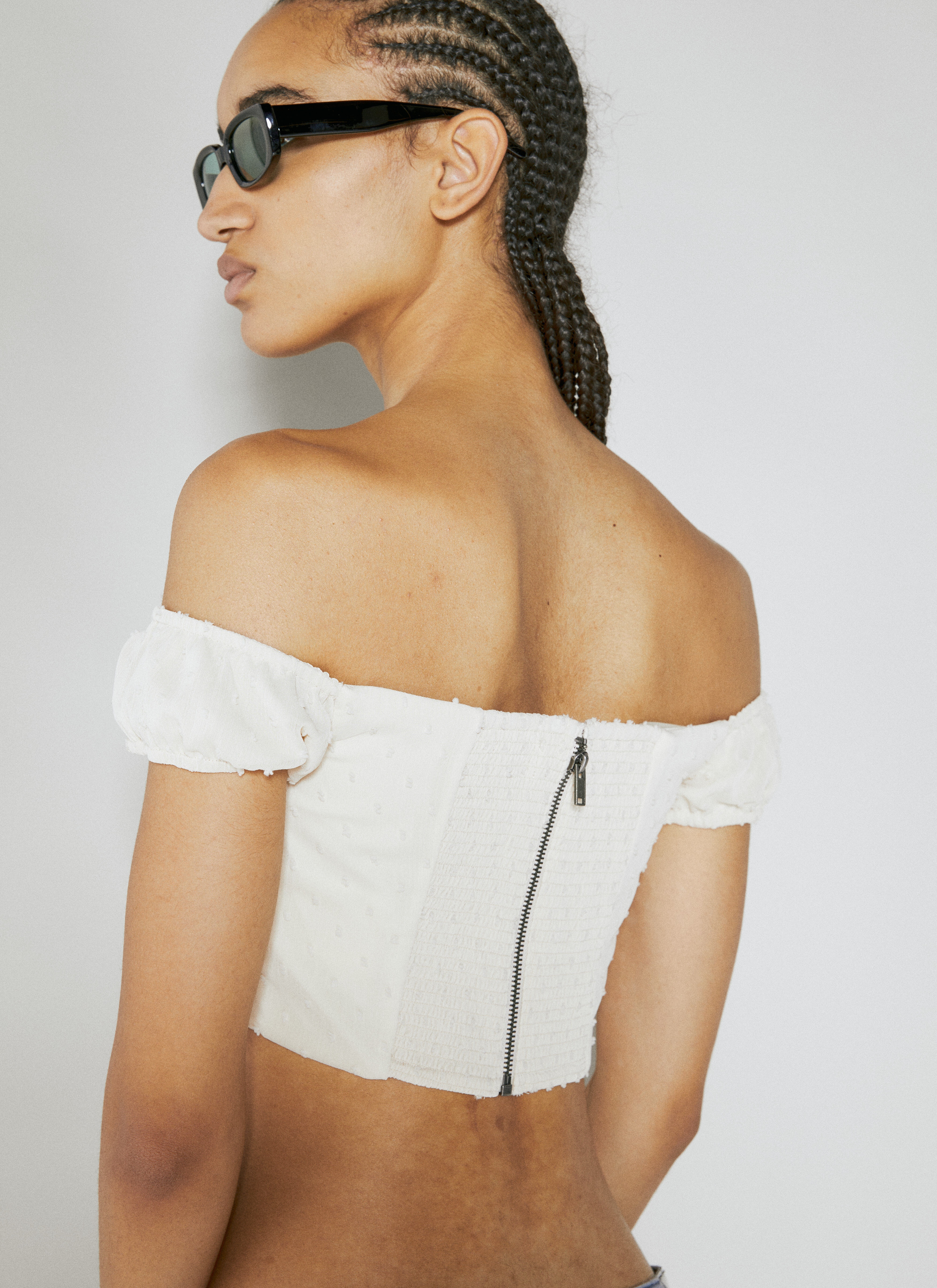 Lace Corset Crop Top - 2
