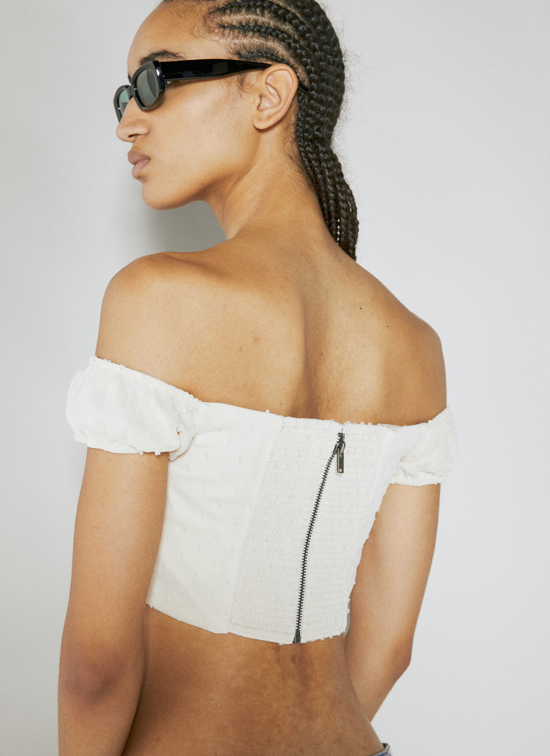 GUESS USA Lace Corset Crop Top outlook