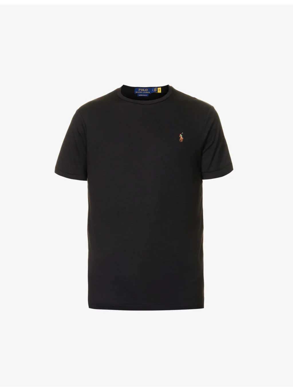 Short-sleeved logo-embroidered custom slim-fit cotton-jersey T-shirt - 1