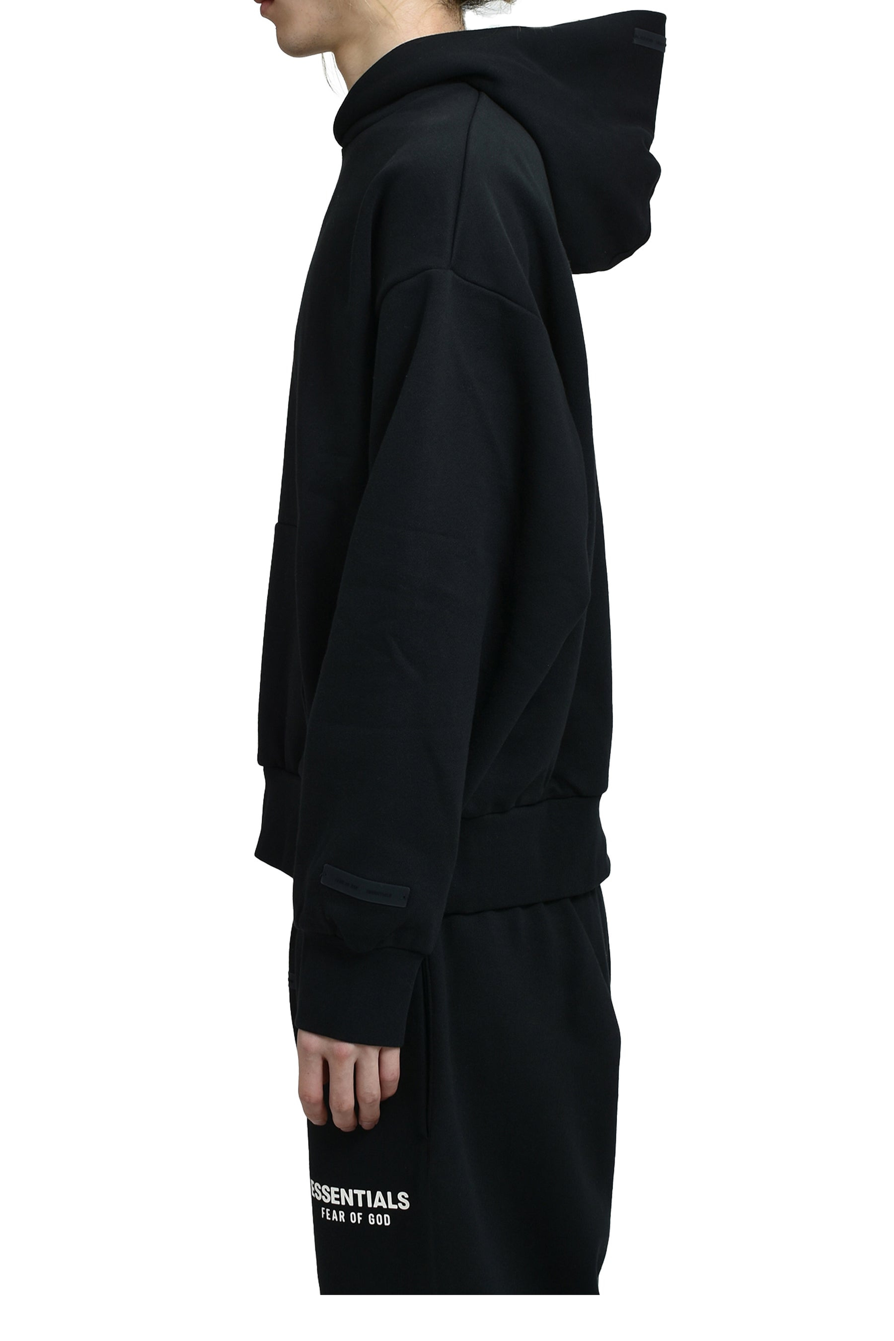 CLASSIC FIT FLEECE HOODIE / JET BLK - 3